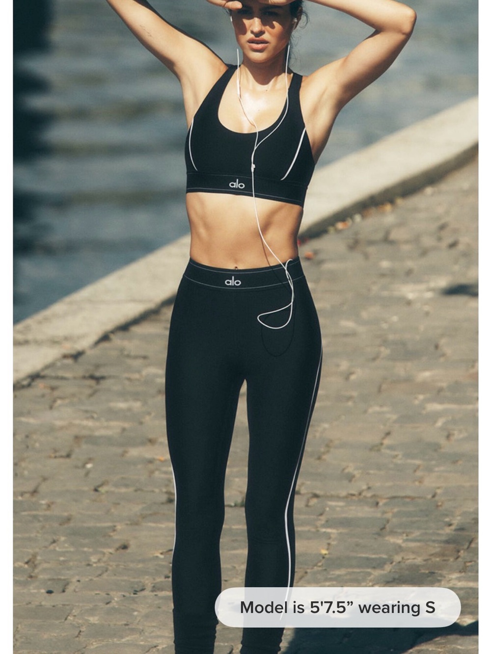 Airlift high-waist suit up leggings- Black/white - Picture 1 of 5